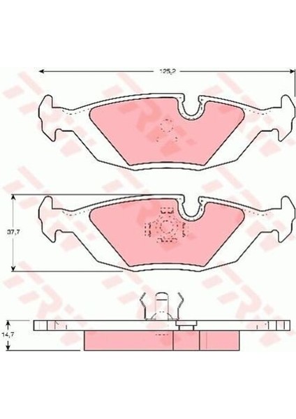 GDB1068 Fren Balatası Arka 440 88- 460 88- 480 86-