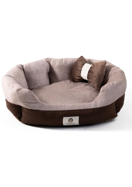 Luxury Elips Deluxe Seri Ultra Soft Yıkanabilir Iç Mekan Kedi ve Köpek Yatağı (50*40) Small Hediyeli 1 Adet