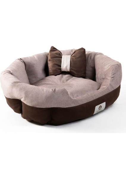 Luxury Elips Deluxe Seri Ultra Soft Yıkanabilir Iç Mekan Kedi ve Köpek Yatağı (50*40) Small Hediyeli 1 Adet