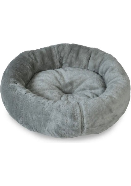 Luxury 50 cm Yuvarlak Kedi & Köpek Yatağı - Seyyar Minderli 1 Adet