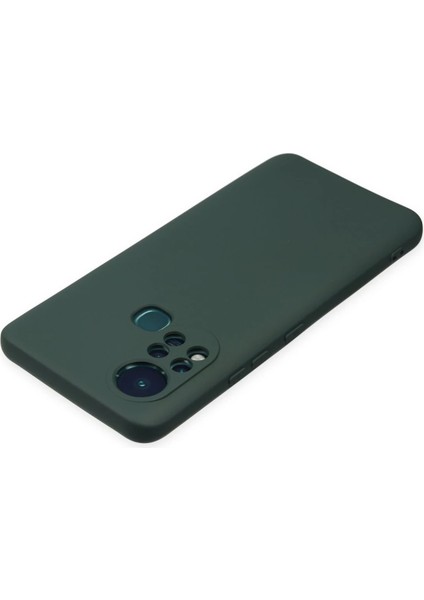Infinix Hot 11S Kılıf Nano Içi Kadife Silikon - Koyu Yeşil Nrmsa