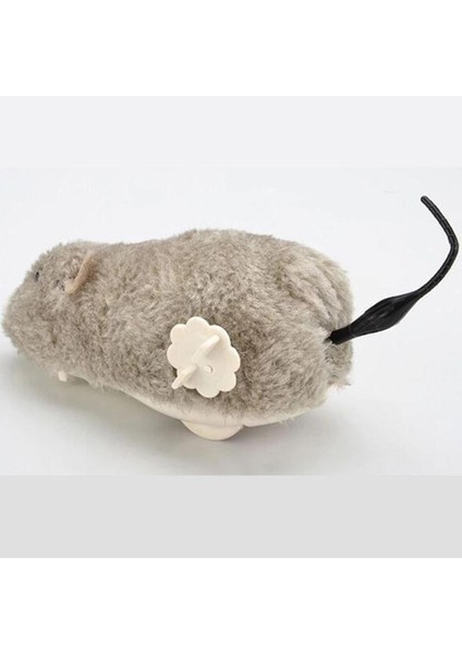 Luxury Kurmalı Tüylü Fare Kedi Eğitim Oyuncağı Hareketli Peluş Oyuncak 1 Adet modelleri