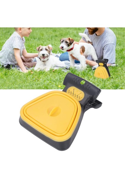 Luxury Taşınabilir Pet Kaka Dışkı Toplama Kepçesi Sarı Renk 1 Adet