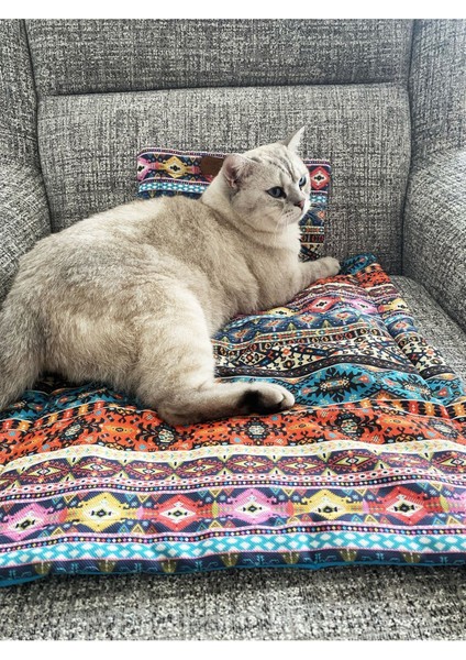 Luxury Koltuk Üzeri Eylaflı Konfor Yastığı - Kedi ve Küçük Irk Köpekler Için Özel Tasarım Rahat Minder 1 Adet