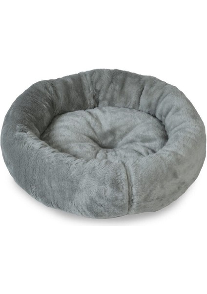 Luxury Twobox Pufy Kedi Köpek Simit Yatağı Gri 80X80 cm 1 Adet