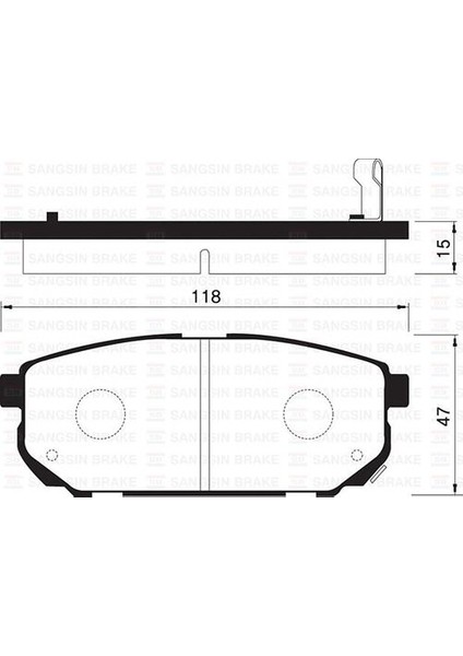 Sangsın SP1154 Fren Balatası Arka Sorento 2.5 Crdı 3.5 V6-2.4 02- GDB3344