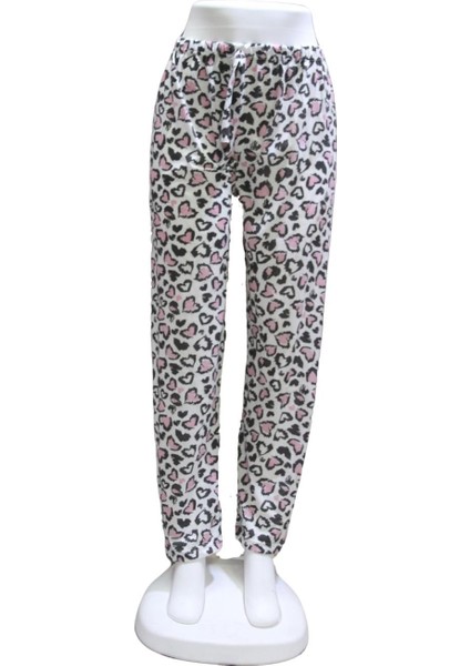 Süprem Kurdele Bel Detaylı Baskılı Cepsiz Kadın Pijama ALTI1018