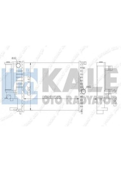 Oto Radyatör 355005 Radyatör Al/pl/brz Bmw 5 Ma