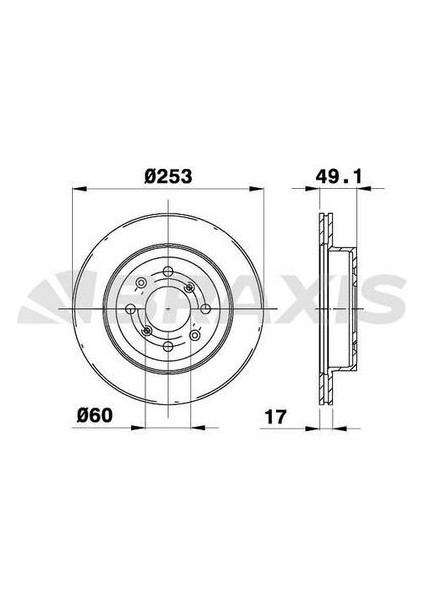 AE0087 Ön Fren Disk Aynası Agila 1.0 I 1.2 I 1.3 Cdtı 01 4707288