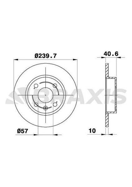 AE0396 Arka Fren Disk Aynası Corsa C 1.4 1.8 03-Corsa C 1.4 1.8 00-03 Tigra Twintop 1.8 04- 569112