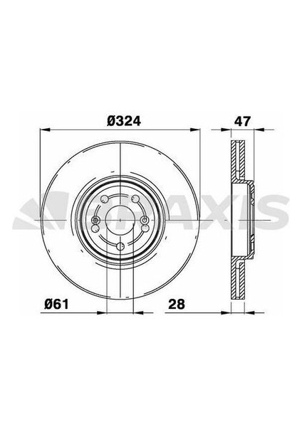 AD0229 Ön Fren Disk Aynası Havalı Espace Iv 1.9dcı 2.0 2.0t 2.2dcı 3.0dcı 3.5 V6 11 02- 8200570191