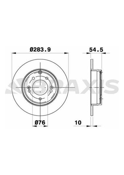 AE0675 Arka Fren Disk Aynası Sonata V 2.0 Vvtı 2.0 Crdı 2.4 3.3 05-Sonata Vı 2.4 09- 584113K100
