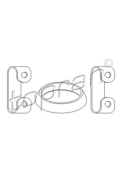 102539001 595 - 015 Conta Seti Egzoz Passat-Transporter-T4-Toledo