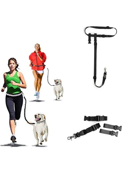 Luxury Köpek Tasması Eller Serbest Lacivert Kedi Köpek Gezdirme Bel Tasması Kayışı Ipi Ayarlanabilir Tasma 1 Adet