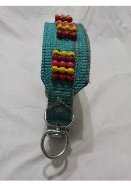 Luxury Büyük Irk Geniş Süslü Boncuklu El Işlemeli Iç Kısmı Keçeli Tasma Boy 80 cm 1 Adet fiyatları