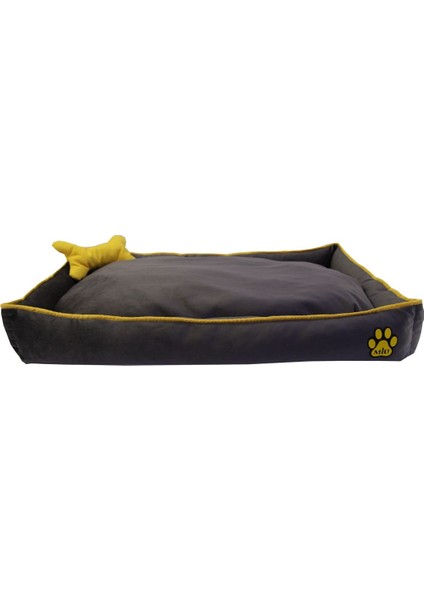 Luxury Ortopedik Kedi ve Köpek Yatağı Yıkanabilir Kemik Yastıklı Tüplü 1 Adet