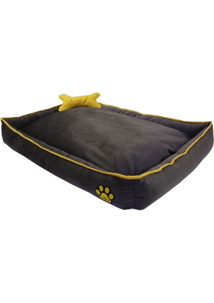 Luxury Ortopedik Kedi ve Köpek Yatağı Yıkanabilir Kemik Yastıklı Tüplü 1 Adet