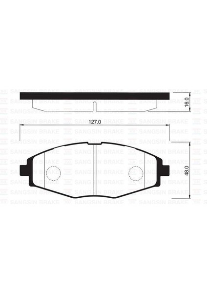 SP1086 Ön Balata Kalos 1.2-1.4-1.4 16V Sedan 1.4 16V 05 Matiz 0.8-1.0 05 Lanos 1.4 GDB3195 96316582