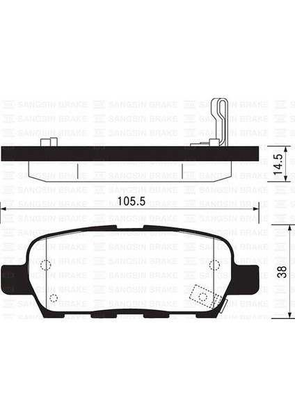 Sangsın SP1184 Fren Balatası Arka Qashqai Juke 09- Grand Vitara 09-