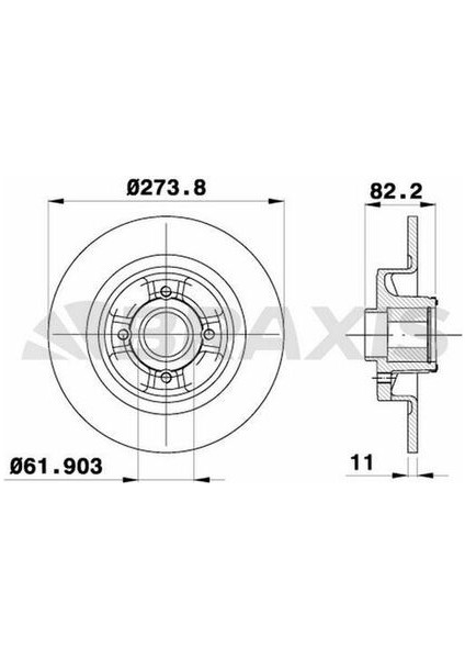 AD0003 Arka Fren Disk Aynası Abs Sensör Halkası Iıe Grand Scenic 1.5dcı 1.6 1.9 Dcı 2.0 03 7701208230