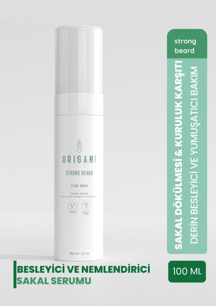 Güçlendirici ve Yoğun Bakım Sakal Serumu -Strong Beard Serum-100ML