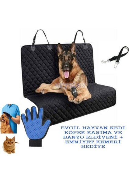 Luxury Araç Araba Içi Arka Koltuk Sıvı Geçirmez Evcil Hayvan Kedi Köpek Örtüsü Kılıfı Tüy Toplama Brandası 1 Adet