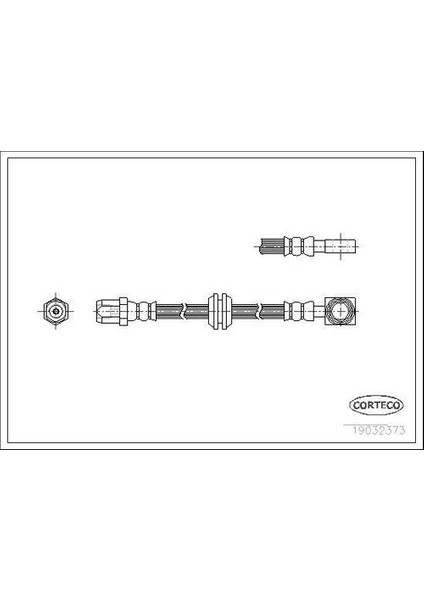 19032373 Fren Hortumu Arka 457MM Mini R50 R53
