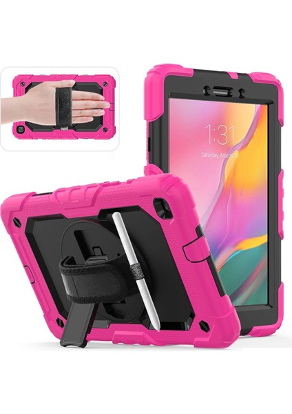Samsung Galaxy T290 Tab A 8 Kılıf Pars Tablet Kapak - Pembe Nrmsa