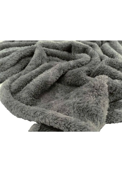 Luxury Wellsoft Bebek Battaniyesi Peluş Battaniye Kedi Köpek Evcil Hayvan Battaniyesi Gri Renk 1 Adet
