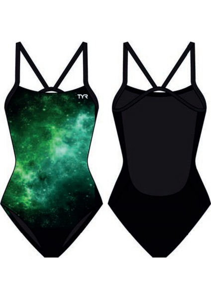 Durafast Elite® Cf Kız Çocuk Mayosu - Starborne (Yeşil)