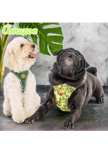 Luxury Amazon 2li Air-Mesh Köpek Göğüs Tasması Kedi Göğüs Tasması Köpek Tasması 1 Adet