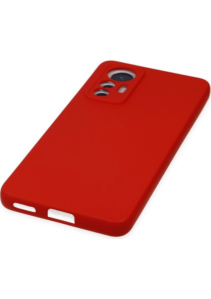 Xiaomi Mi 12 Lite Kılıf Nano Içi Kadife Silikon - Kırmızı Nrmsa