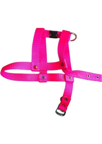 Luxury Ayarlanır Köpek Göğüs Tasması 2cm 5-17 kg Aralığındaki Köpeklere Pembe 1 Adet