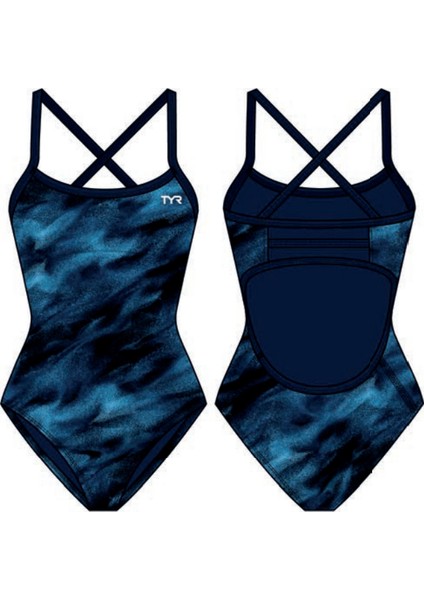 Durafast Elite® Tf Kız Çocuk Mayosu - Soren (Mavi)
