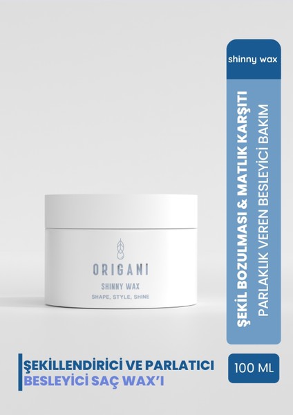 Parlak Görünüm ve Esnek Tutuş için Saç Şekillendirici Wax – Shinny Wax