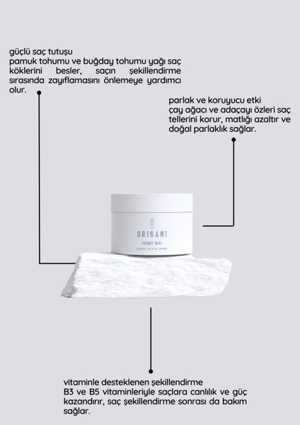 Parlak Görünüm ve Esnek Tutuş için Saç Şekillendirici Wax – Shinny Wax fiyatları