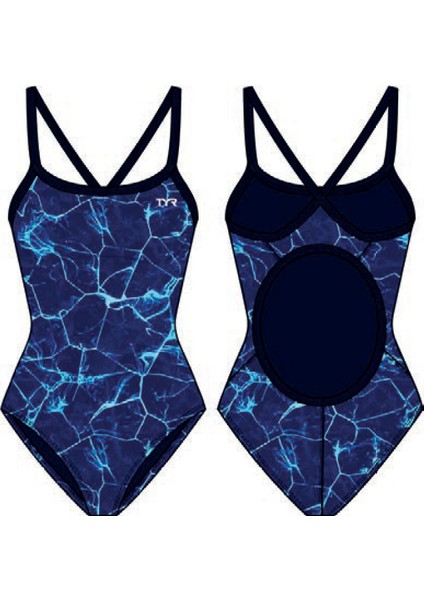 Durafast Elite® Df Kız Çocuk Mayosu - Synapse (Mavi)