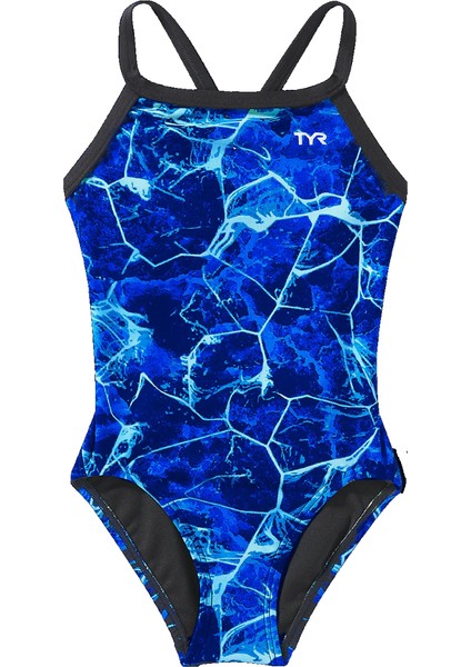 Durafast Elite® Df Kız Çocuk Mayosu - Synapse (Mavi)