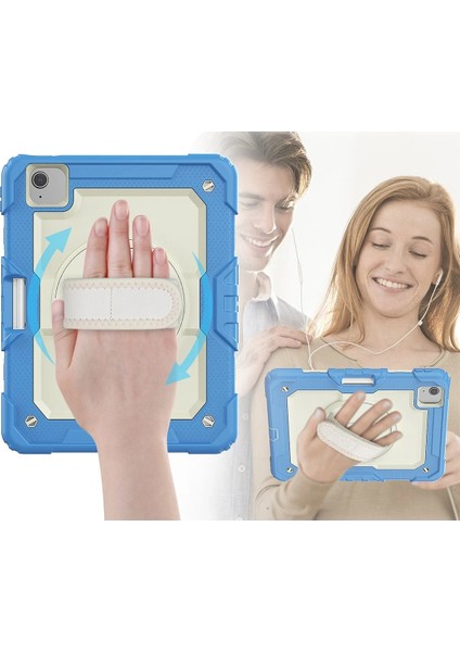 Ipad Pro 11 (2020) Kılıf Strap New Tablet Kapak - Mavi Nrmsa