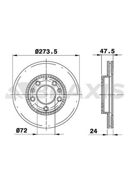 AE0422 Ön Fren Disk Aynası Havalı Mazda 6 Gg 1.8 02 626 V Sw 2.0 2.0hd 2.0tdı 1.8 2.0 Td 98 01 G25Y3325XA