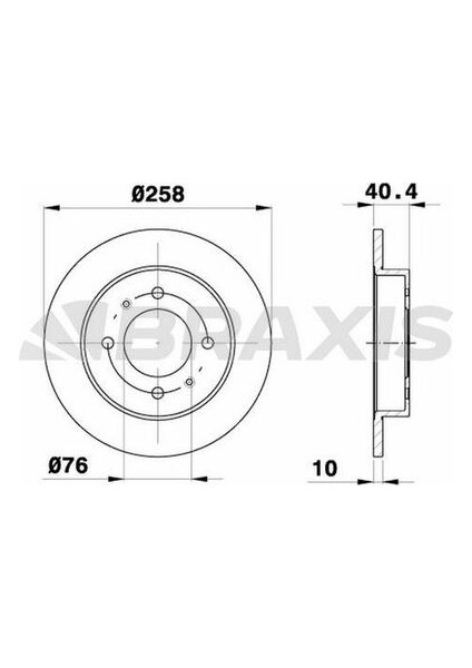 AE0464 Arka Fren Disk Aynası Hyundai Elantra 1.6 1.8 2.0 00-06 Lantra 90-95 258X3 DF4122