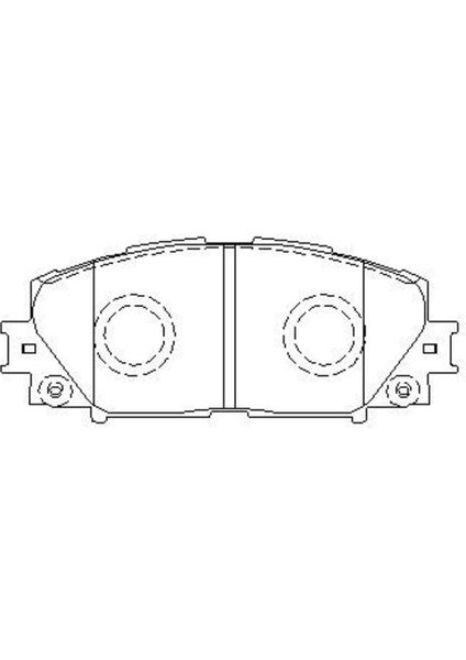 10103-30203 Fren Balata Takımı Ön Şimli Yaris 1.0/ 1.3/ 1.4 D-4k 2006-