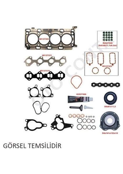 42456802 Motor Takım Conta Full Otoconta Teflon Keçeli