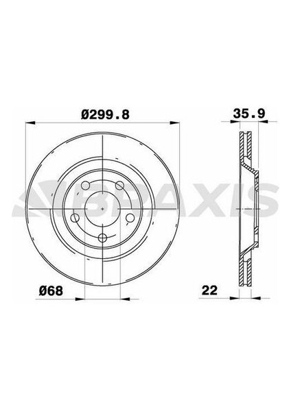 AE0785 Arka Fren Disk Aynası Havalı A4 2.0 Tfsı 3.0 Tdı S4 Quattro 04 08 A4 S4 Quattro 03 03 8E0615601R