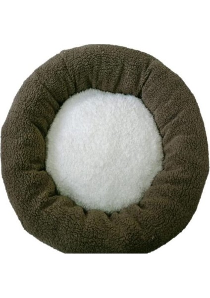 Luxury Welsoft Haki Yeşil Beyaz Kedi ve Köpek Yatağı 60 cm 1 Adet