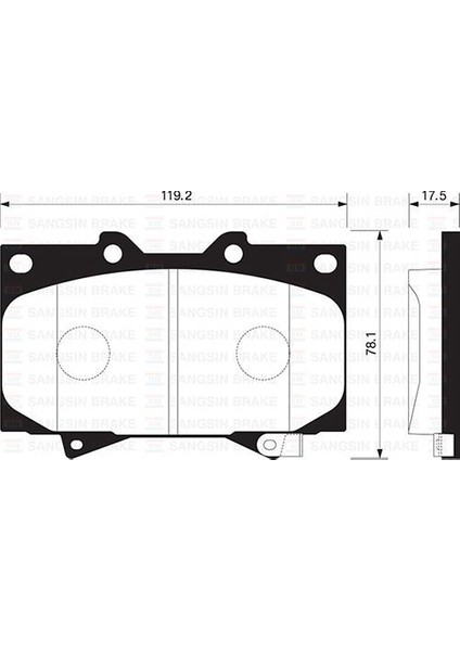 SP1379 Ön Balata Land Cruiser 100 4.7 V8 98-02 4.2 Td 90-98 GDB3197 0446560160
