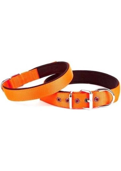 Luxury Doggie Comfort Dokuma Köpek Boyun Tasması Medium Turuncu 2.5X37-45 cm - DSBT2510MORANGE - Petshopund 1 Adet