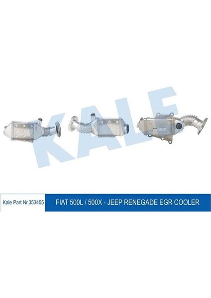 Oto Radyatör 353455 Egr Soğutucu Fiat 500L 500X-JEEP Renegade