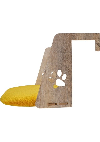 Luxury Kalorifer Yatağı Kedi Köpek Geniş Kalorifer Yatağı Peluş Hardal Renk 52X37 cm 1 Adet fırsatları