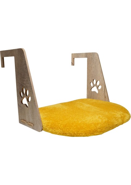Luxury Kalorifer Yatağı Kedi Köpek Geniş Kalorifer Yatağı Peluş Hardal Renk 52X37 cm 1 Adet indirimleri